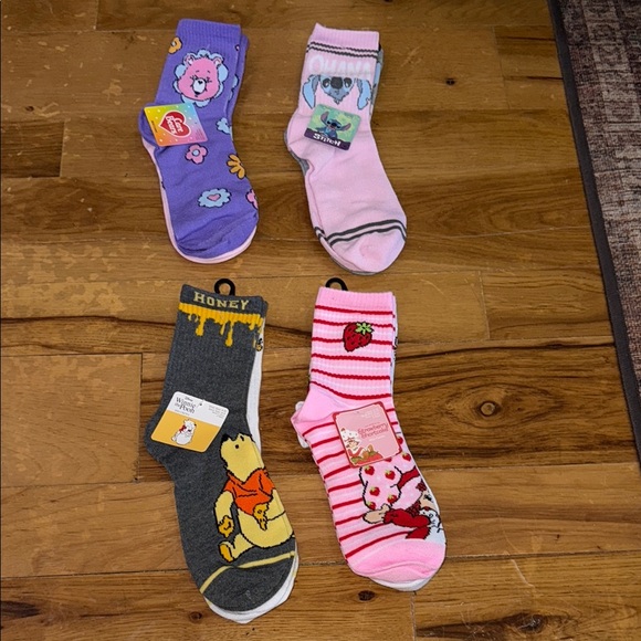Disney Accessories - NWT Colorful Cartoon Character Socks